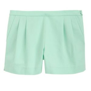Minty Green shorts from J. Crew